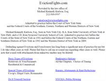 Tablet Screenshot of evictionfights.com
